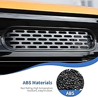 Vista 4 de JeCar Insertos de rejilla delantera, marco de rejilla de malla, accesorios exteriores compatibles con Ford Bronco 2021-2023, color negro