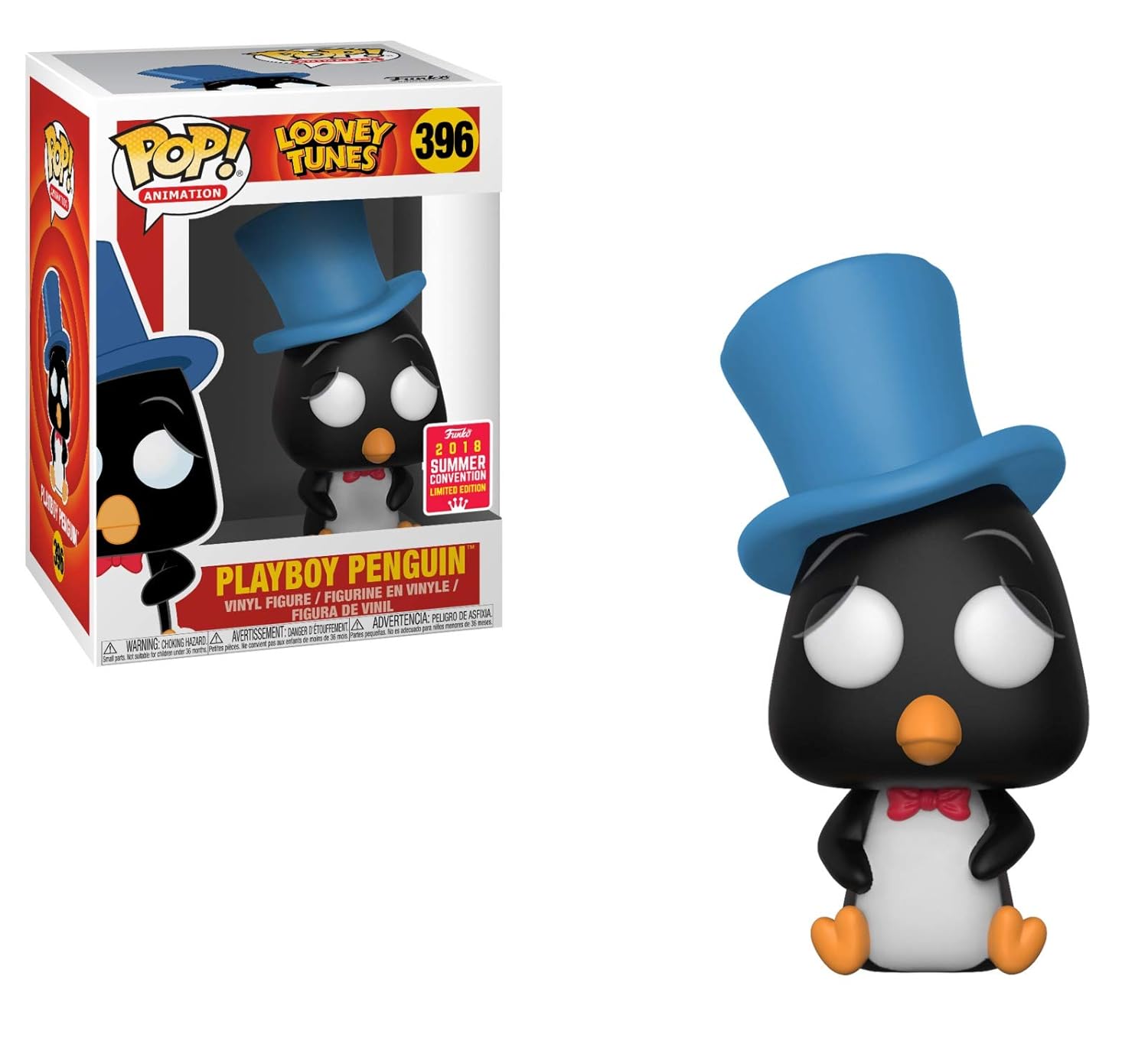 Funko POP! Looney Tunes: Playboy Penguin Figure #396 (2018 Summer Convention Exclusive)