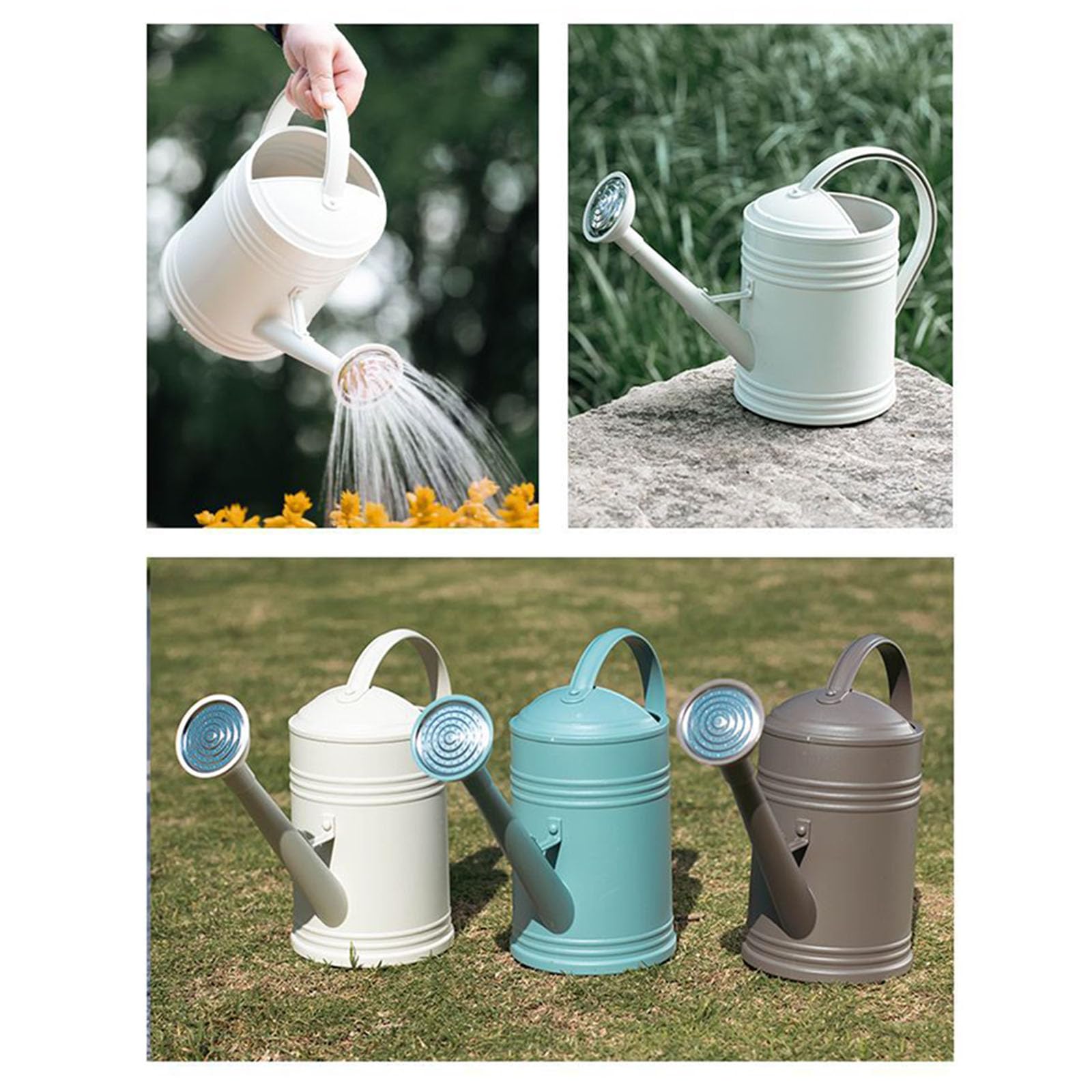 Arrosoir léger de 2 L/4 L pour herbes domestiques, design à long bec avec pour une utilisation en intérieur/extérieur, arrosoir avec poignée ergonomique
