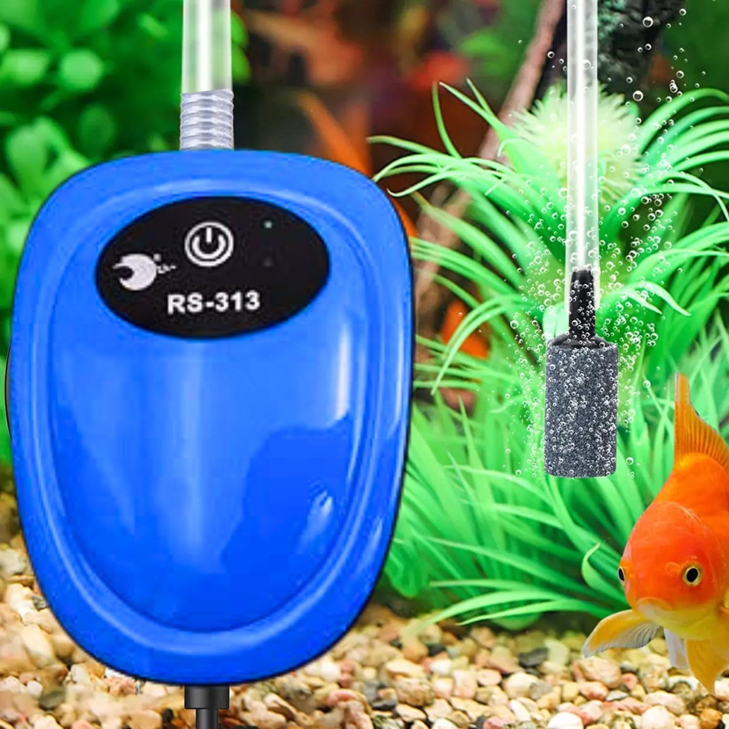 RS Electrical RS-313 | 1W | 1.5L/min | 0.01 Pressure Single Outlet Aquarium Air Pump with Rechargeable Lithium Battery and Free Airtube & Air Stone (B0CN9HL1ZK) Amazon Price History, Amazon Price Tracker
