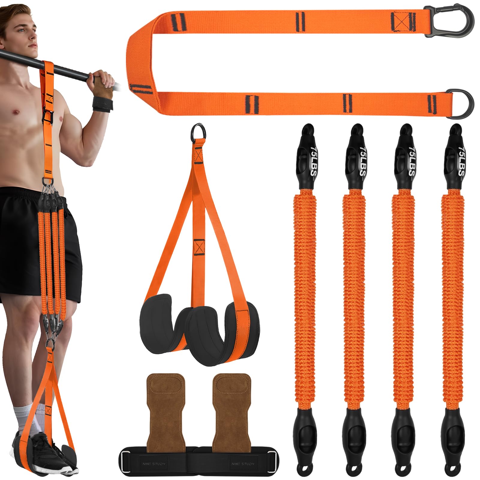 Pull Up Assistance Bands 350lbs Adjustable Heavy Duty Resistance Band for Pull Up Bar Workout Pullup Assist Bands