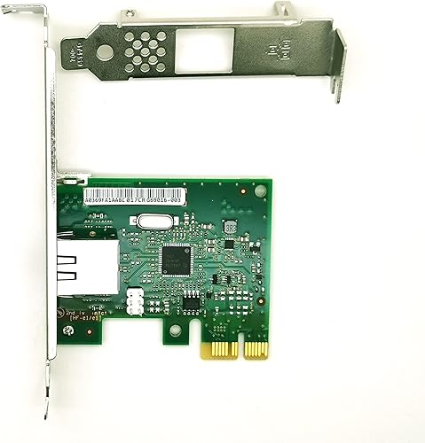 Miniatura 4 de Tarjeta de red Ethernet convergente PCIe x1 de 1.25 Gb, tarjeta LAN de puerto RJ45 de cobre único NIC Gigabit con servidor de chipset Intel I210-AT