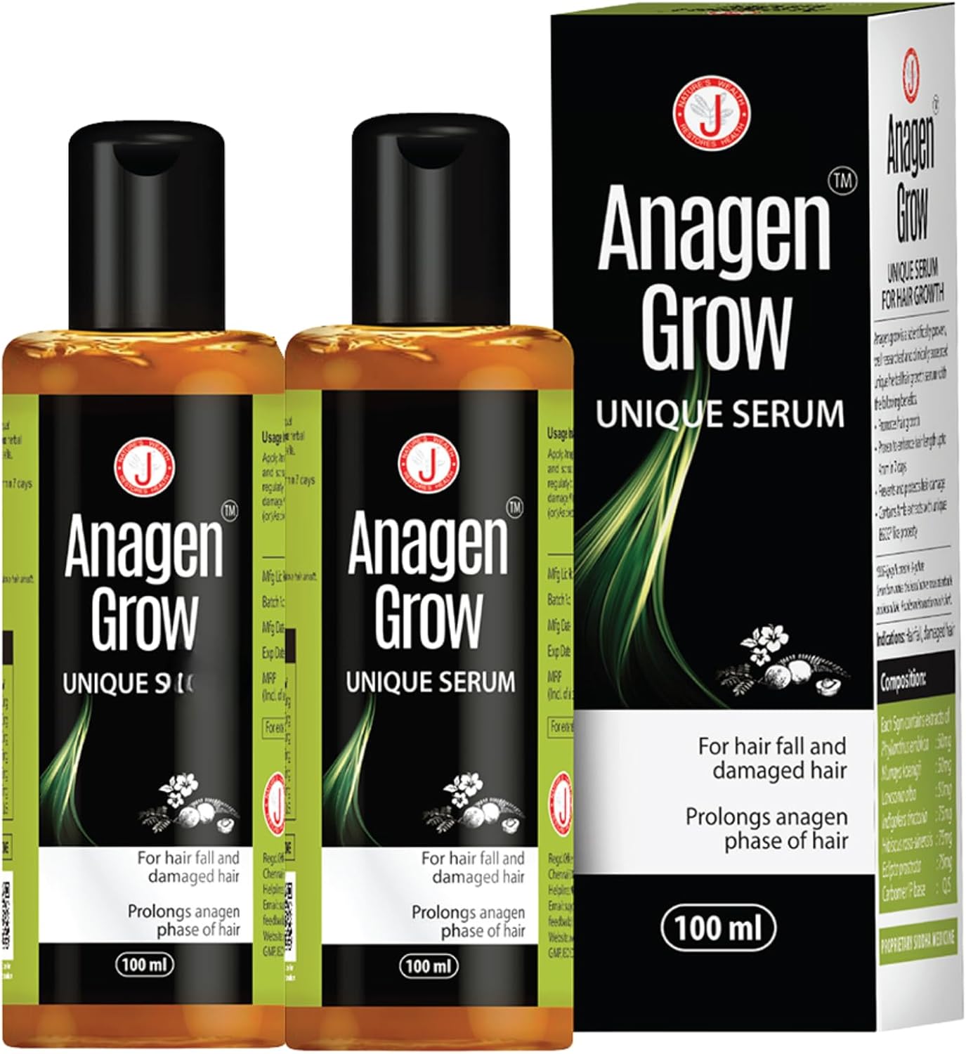 Dr.JRK's Anagen grow 100 ml Pack of 2