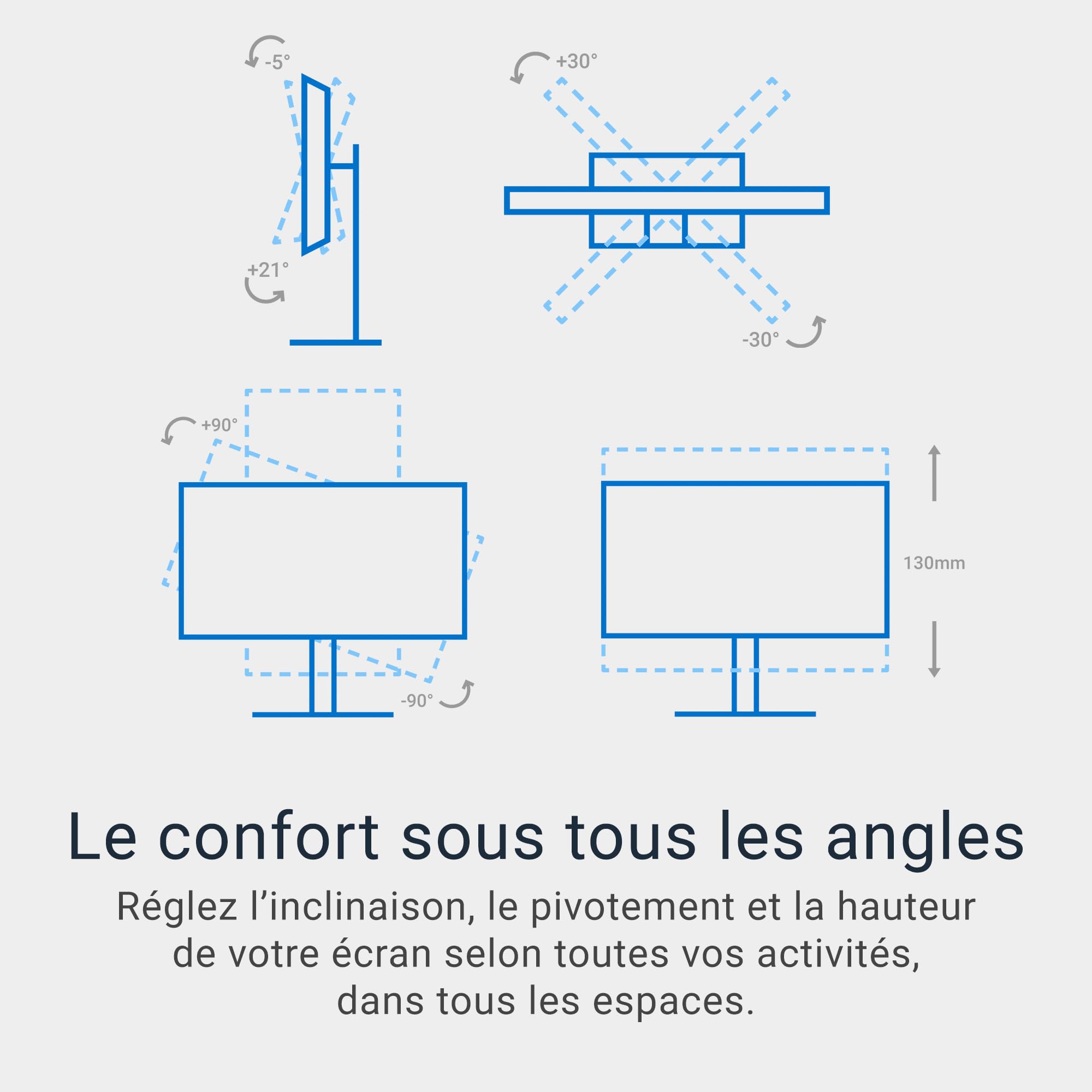 Dell 27 Plus USB-C Écran PC - S2725QC, 4K UHD (3840x2160), 120Hz, IPS, 4ms, AMD FreeSync Premium, 99% sRGB, Réglage en Hauteur, Haut-parleurs intégrés, 2 USB-C, 2 HDMI, 2 USB, Garantie 3 Ans