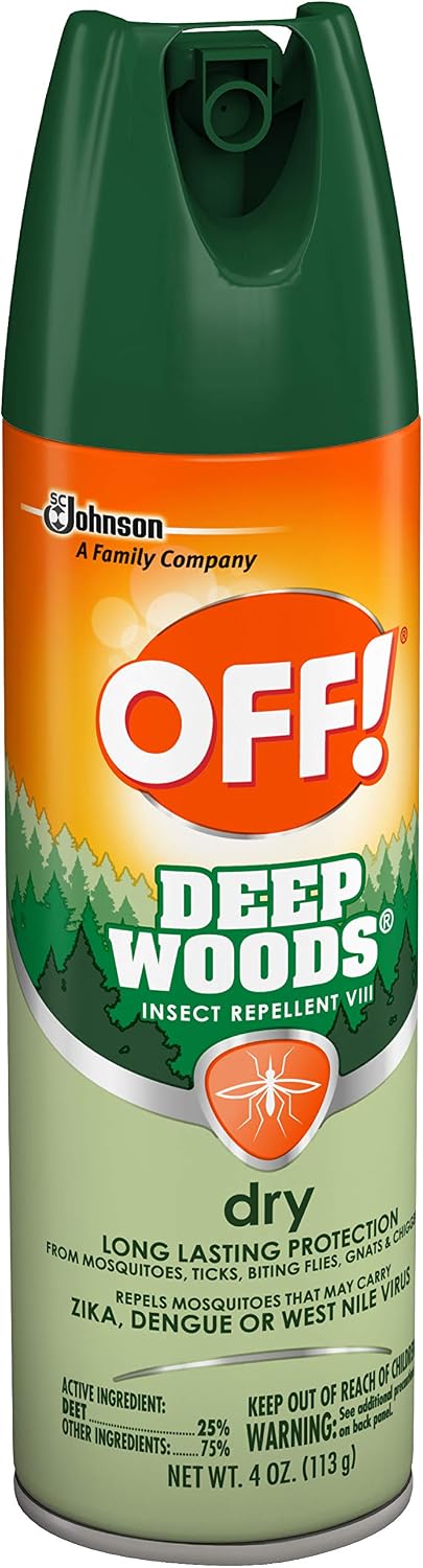 Off! Deep Woods Dry Insect Repellent VIII 4 oz (3 Pack)