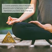 Vista 380 de Amazing Gemstone Amethyst Pyramid Crystal Healing Stones - 2" Great Pyramid Figurine of Natural Stone Pyramid for Meditation, Reiki, Chakra