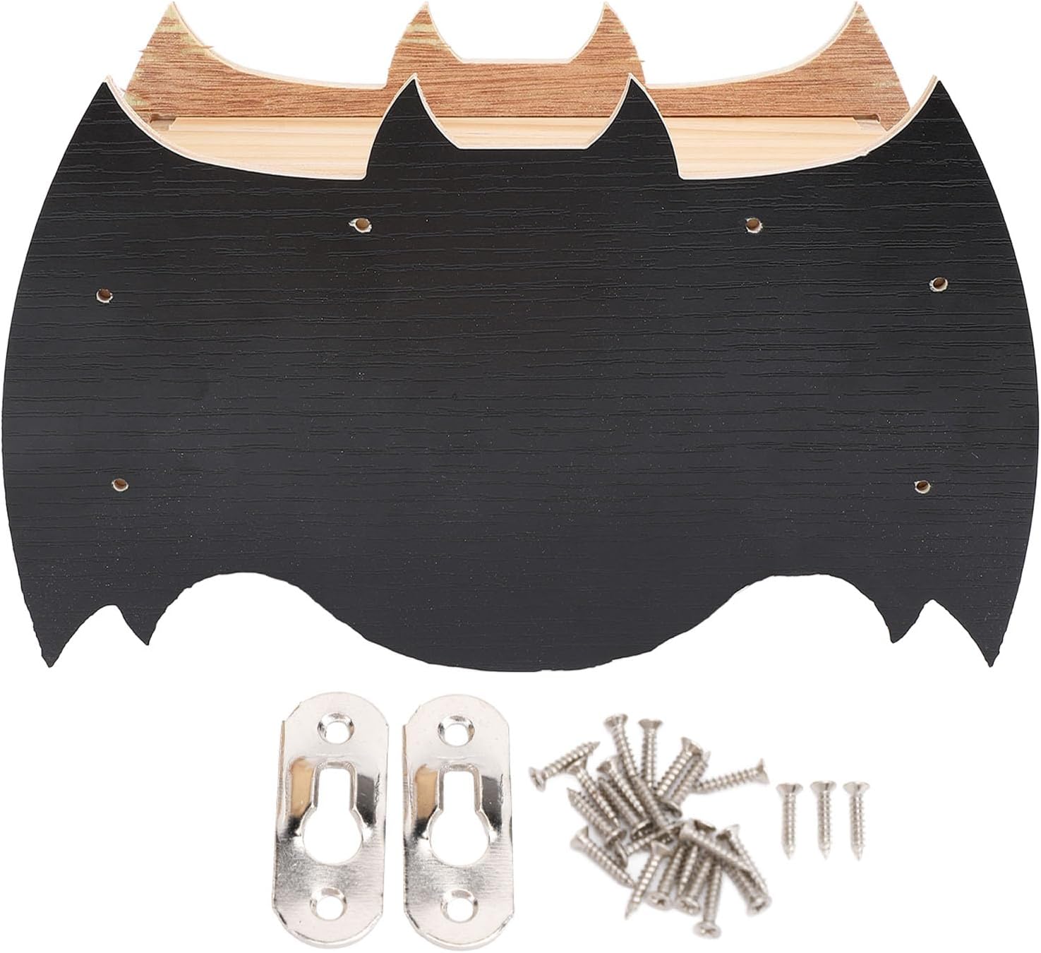 Handcrafted Wooden Bat House Weather Proof Easy to Install Bat Shaped Bat Box for Outdoor Use Ideal for Winter and Year Round Protection Great for Gardens Patios and Yards
