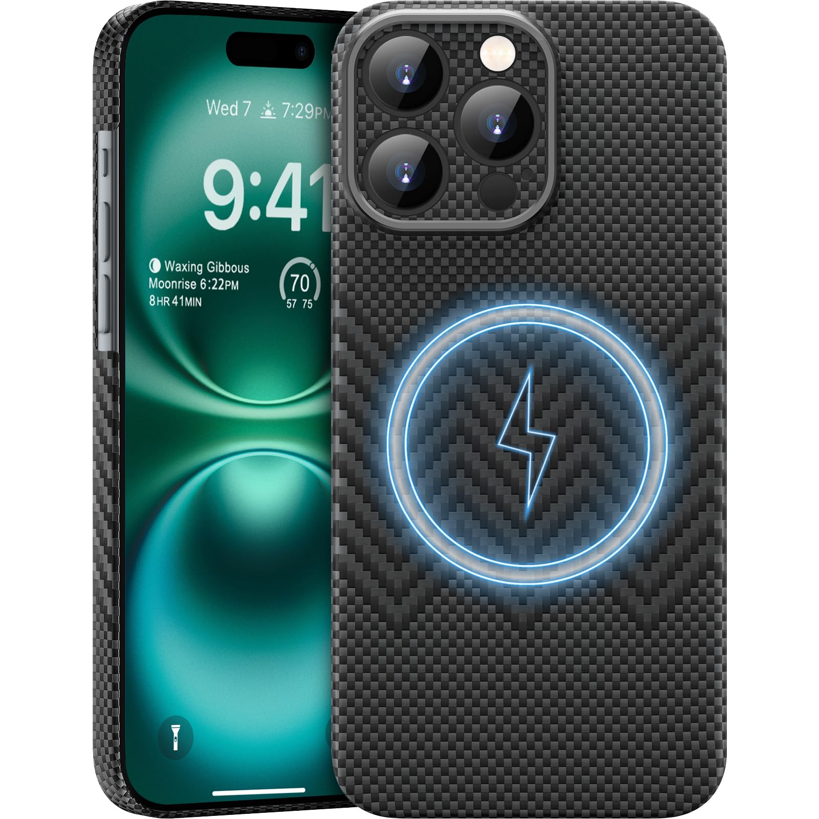 memumi Aramid Fiber Magnetic Case for iPhone 16 Pro