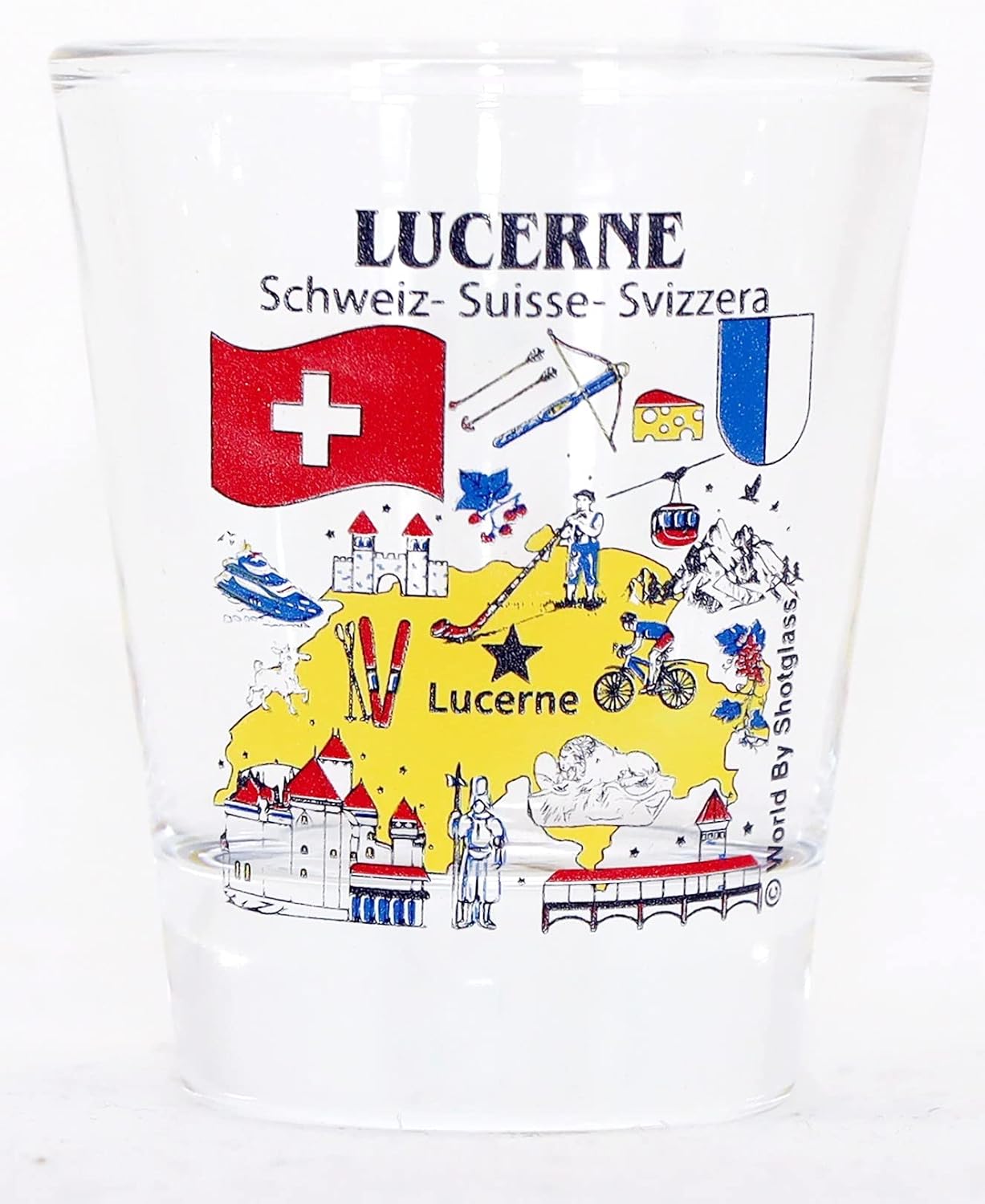 Switzerland Souvenir Boxed Shot Glass Set (Set of 6)