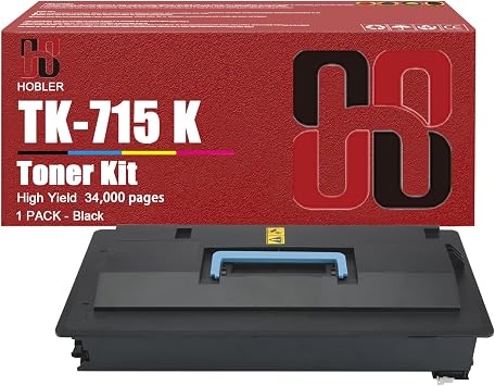 TK715 Toner Cartridges Compatible for Kyocera TK-715 TK-715K Toner Cartridge Work for Kyocera KM-3050 KM-4050 KM-5050 Printers