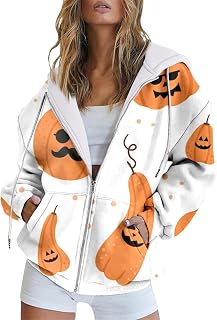 Sudadera de manga larga con capucha para mujer, con capucha, con cremallera, abrigo deportivo, suelta, para invierno, con