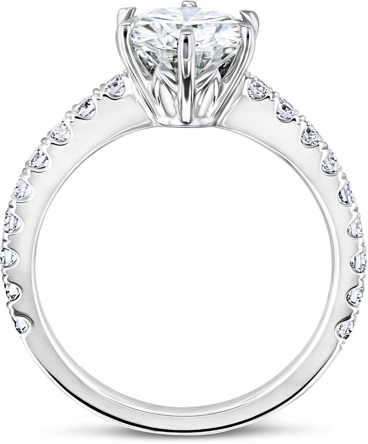Kobelli 6-Prong 1.9ct Moissanite (DEF/VS) Ring (Multiple Gold Options)