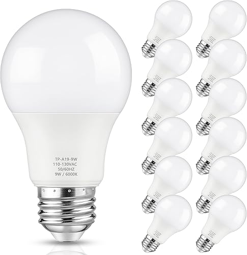 Miniatura 10 de Maylaywood Bombillas LED A19, bombilla LED equivalente a 60 W, luz blanca diurna 5000K, 850 lúmenes, base estándar E26, no regulable, bombillas LED