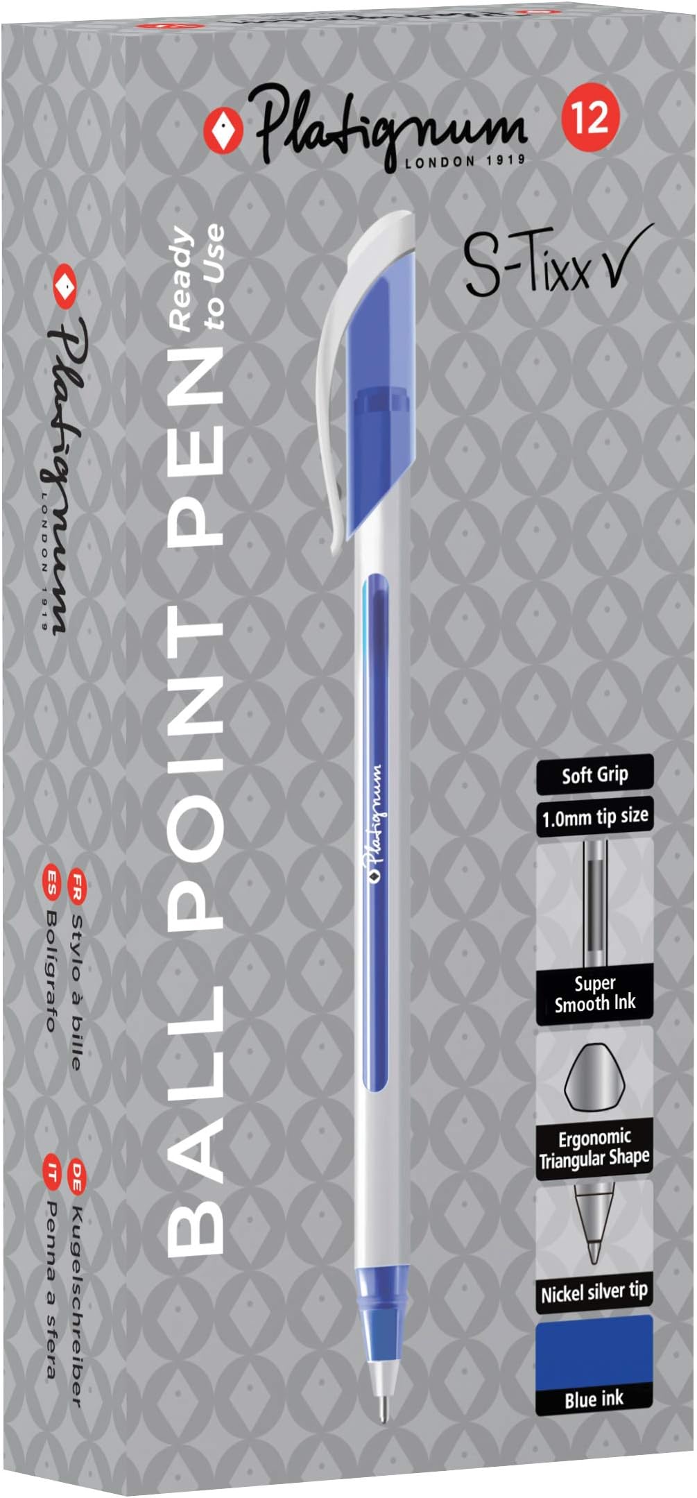 S-Tixx Ball Point Pen - Blue [Pack of 12] Ref: 50512