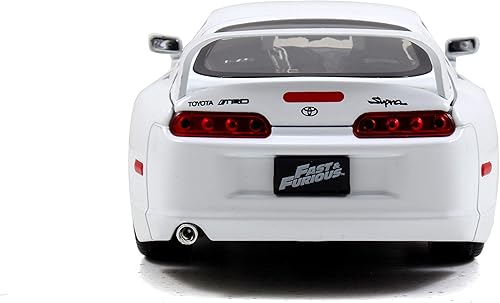 Miniatura 5 de Jada Juguetes Fast & Furious 1:24 Brian's Toyota Supra Die-cast Car Blanco, juguetes para niños y adultos (97375)