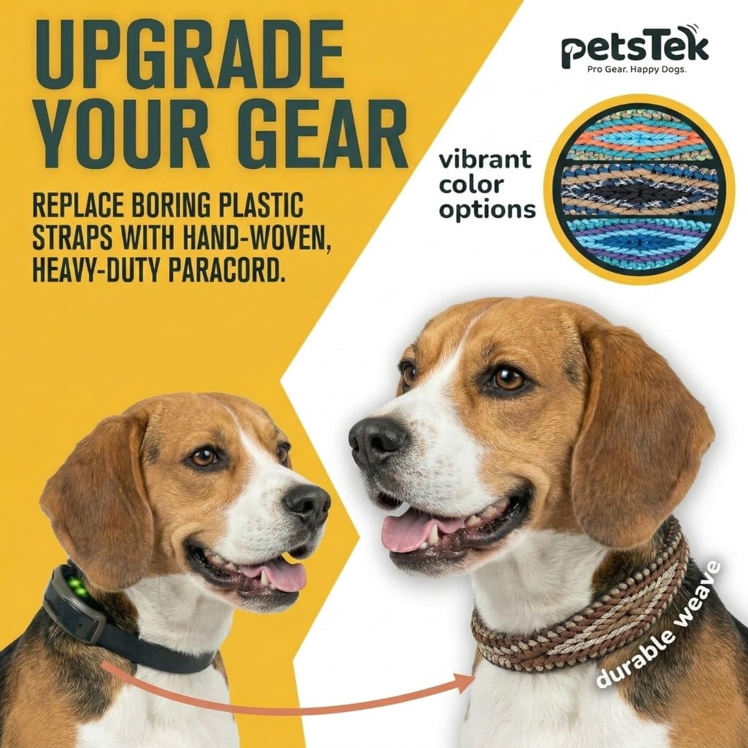 Ersatz-Halsband-Abdeckung für mittelgroße Hunde mit Halsumfang von 40,6–55,9 cm, verstellbare Nylonschnalle, Schnellverschluss-Schnalle, kompatibel mit Dogtra, Pädagogen, SportDog, Garmin, Bousnic