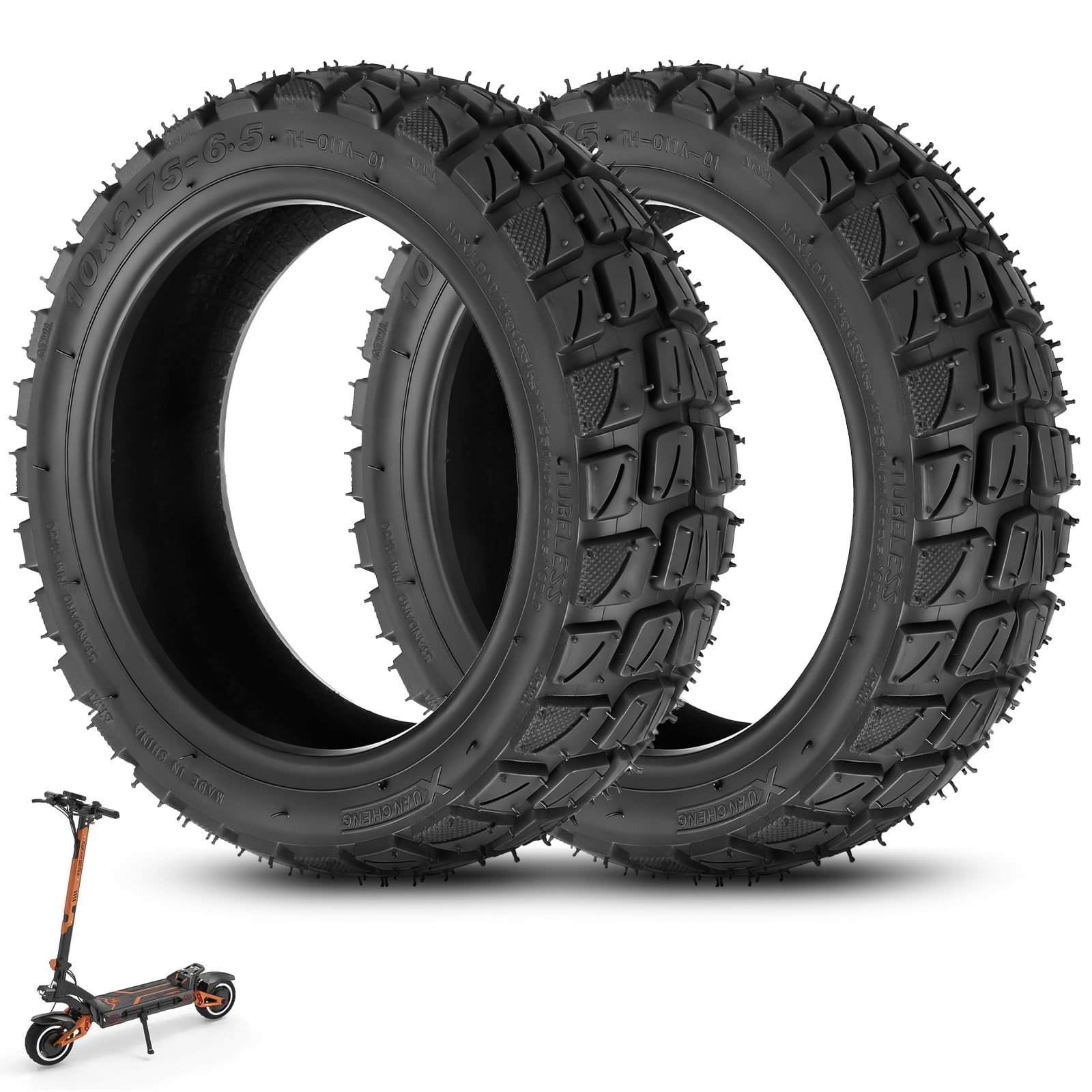 Neumáticos Off-Road Tubeless 10x2,7-6,5 para Smartgyro Speedway, Dualtron 3, KuKirin G3
