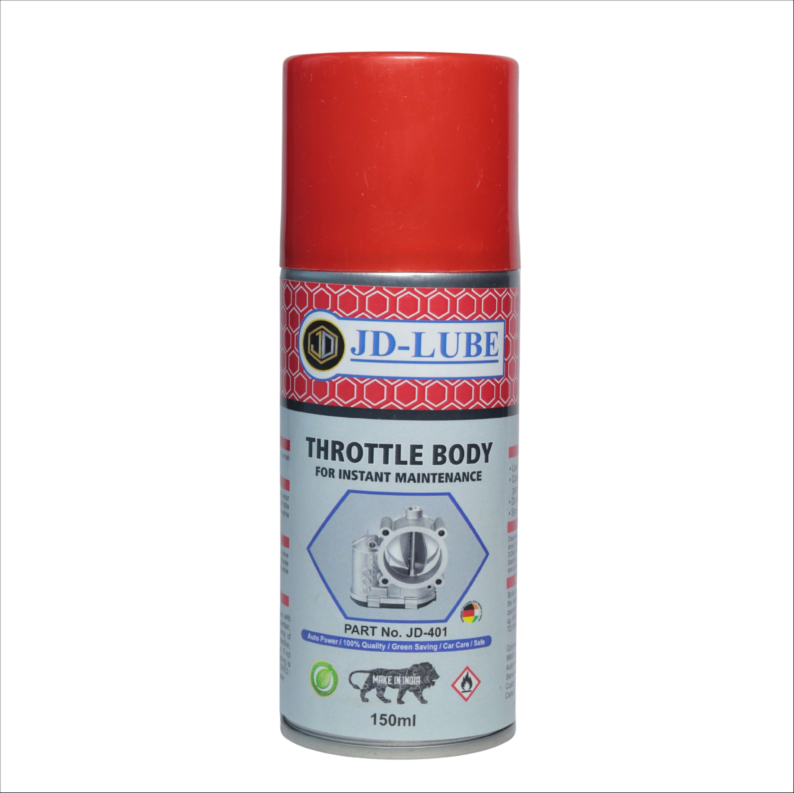 JD LUBE Throttle Body Cleaner Spray | Car & Bike Engine Cleaner For Choke carburetor To Clean Carbon Deposits | Ideal for Routine Engine Bay Cleaning & Maintenance Tasks-150ML-image-14