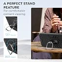 A rtistque Armor Bumper Back Case Cover for Samsung Galaxy M35 5G | Stylish Ring Holder & Inbuilt Stand | Shockproof TPU Protective Design | 360 Degree | Samsung M35 5G Back Cover - Black gallery image