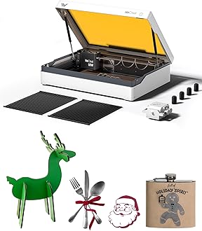 WECREAT Vista 10W Laser Engraver, Diode Desktop Laser Engraving Machine with Smart HD Camera, Air Assist, Laser Engravers for Beginners Wood Cardboard Metal Jewelry Gifts Making
