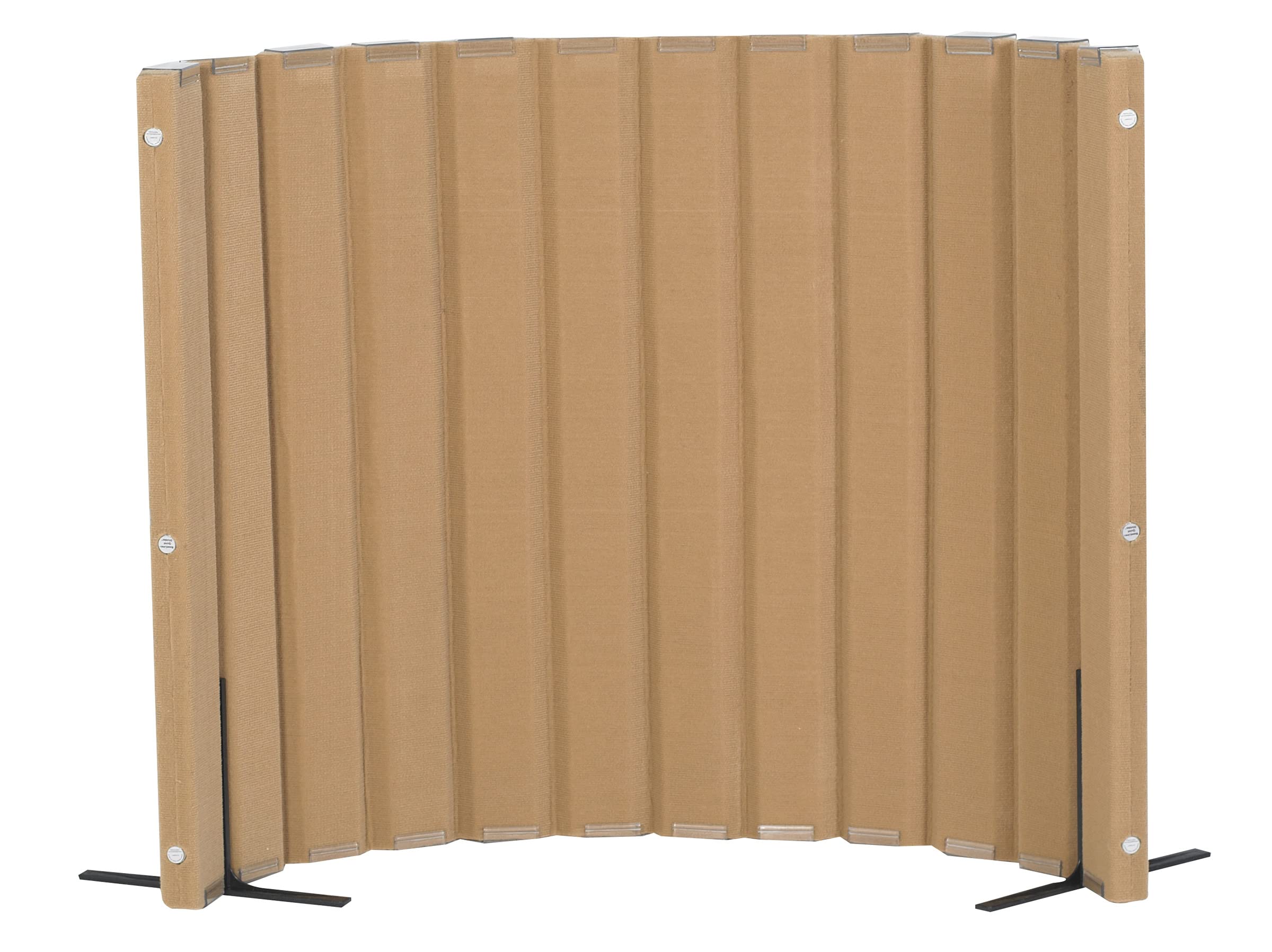 Angeles, Quiet Divider with Sound Sponge 48" x 6' Wall in Natural Tan, Free-Standing Classroom Partition for Enhanced Classroom Productivity and Noise