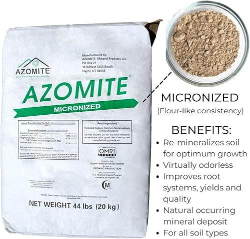 Miniatura 2 de Handy Pantry 2 libras de azomita - OMRI marca de fertilizantes aditivos minerales orgánicos para suelos - 67 minerales traza: selenio, vanadio, cromo
