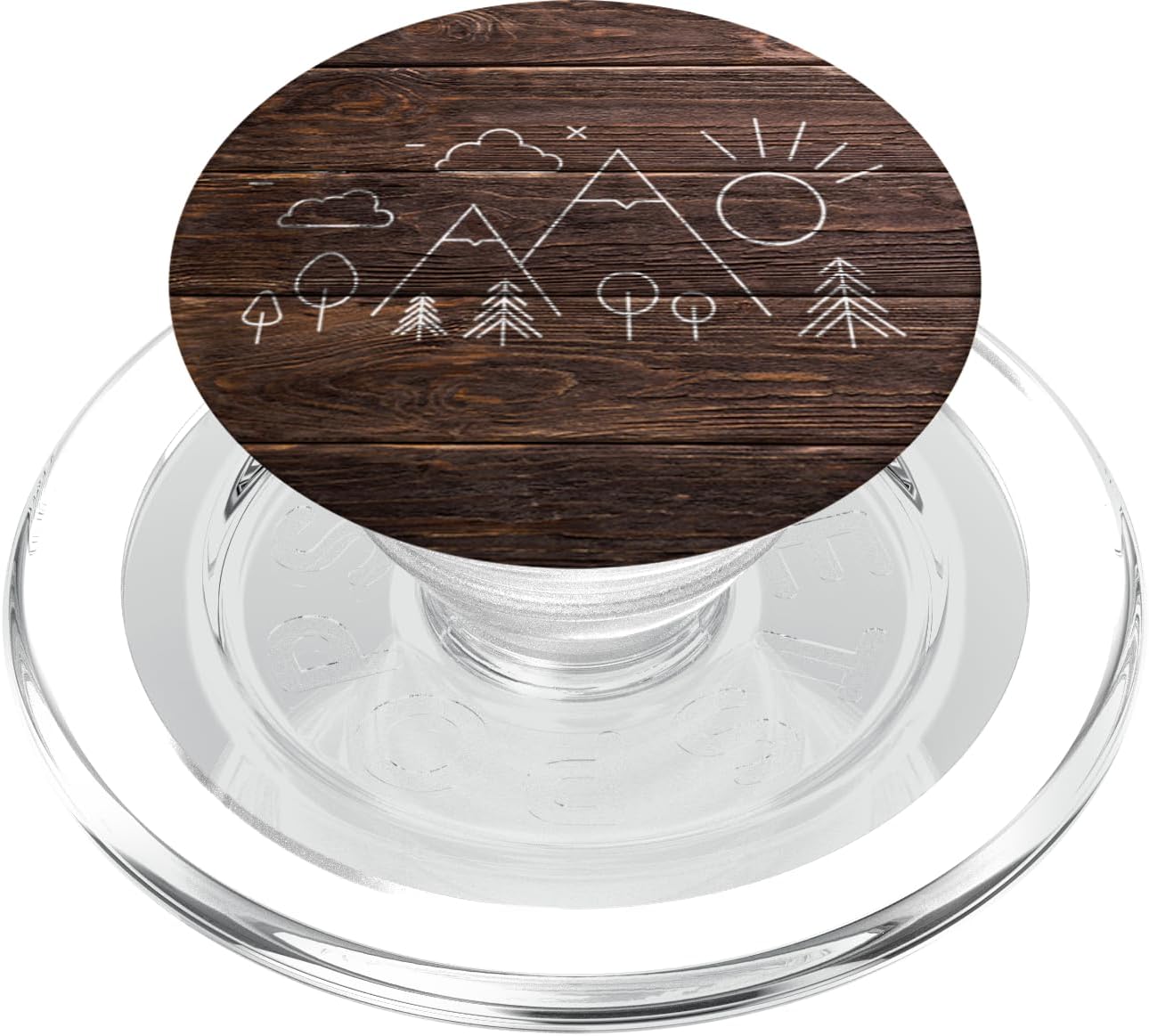 Simple Hiking Graphic Design For Men Women PopSockets PopGrip for MagSafe