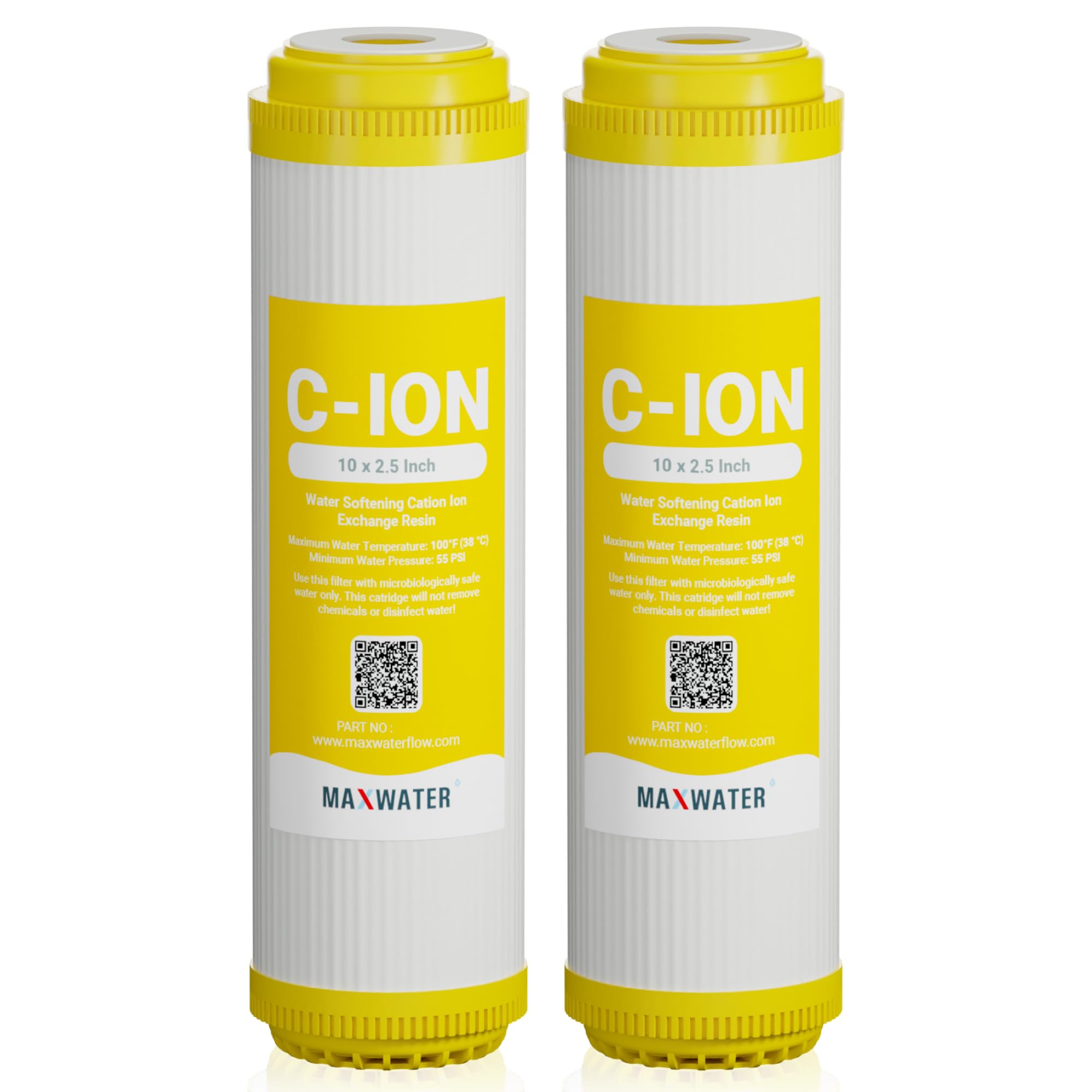 Calcio Magnesio TDS Dureza Reducción Agua Suavizante Cation Resina 2 Filtros