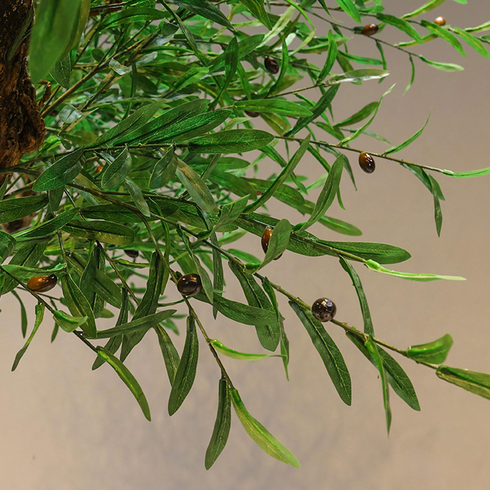 Amazon.co.jp: 背の高いフェイクオリーブの木、リアルな鉢植えのシルク