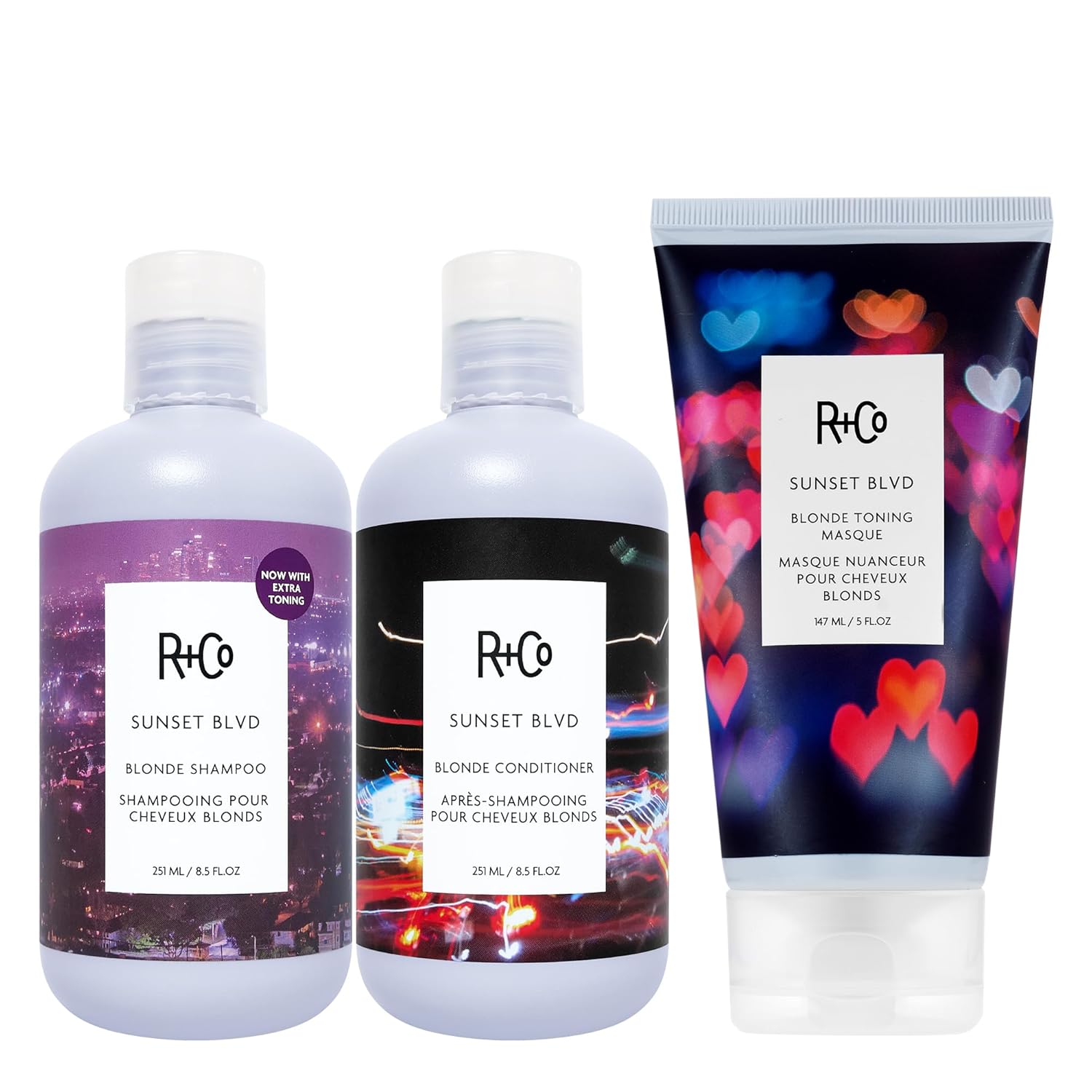 R+Co Sunset Blvd Daily Blonde Shampoo | Daily Brightening + Combats Brassiness + Hydrating | Vegan + Cruelty-Free | 8.5 Fl Oz