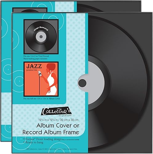 Miniatura 9 de MCS Marco de álbum de grabación de ranura única, negro, 15 x 15 pulgadas