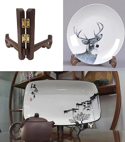 Miniatura 5 de Soportes de placa para soporte de exhibición, soporte para marco de imagen para soporte de platos decorativos, libros, fotos, caballete pequeño,