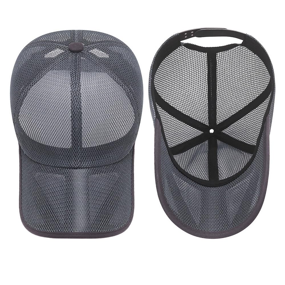 Cappellino da Baseball Unisex in Rete Integrale - Berretto Estivo Asciugatura Rapida Regolabile e Traspirante per Sport all’Aperto