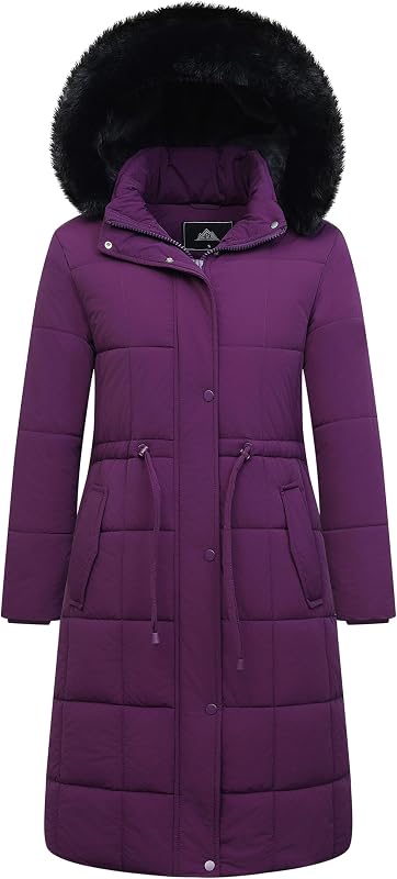 GOLDLADIES Abrigo De Invierno Para Mujer Parka Larga Impermeable campera De Invierno Para La Nieve | campera de invierno cálida a prueba de viento con capucha, ropa de abrigo resistente para clima frío para desplazamientos y actividades al aire libre