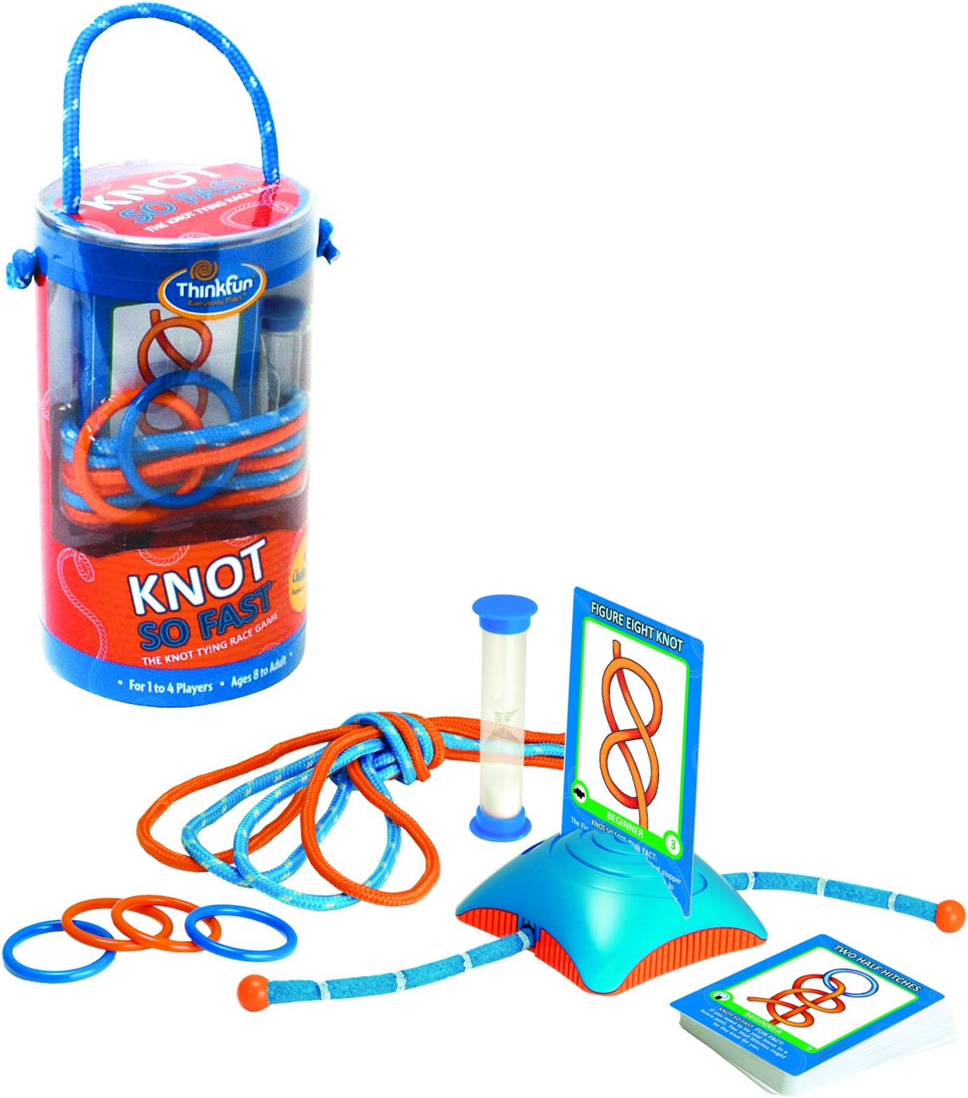 ThinkFun Knot So Fast Innovative Knot Tying Game with 40 Challenges