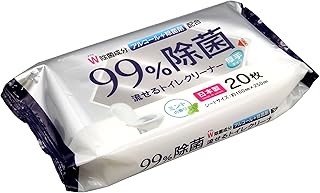 トイレクリーナー クリーナー 流せるトイレクリーナー 除菌 家庭用 業務用 99%除菌 掃除 病院 衛生 20枚入×20袋