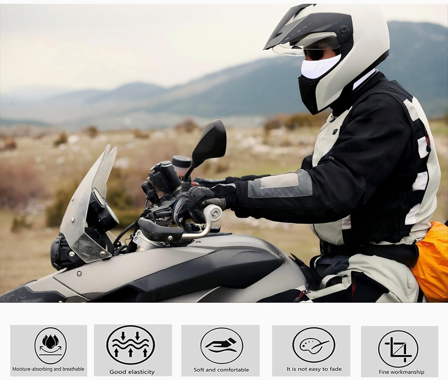 3 Pieces Balaclava Face Mask Outdoor Cycling Headgear Motorcycle Face Masks for Men and Women - Image 6