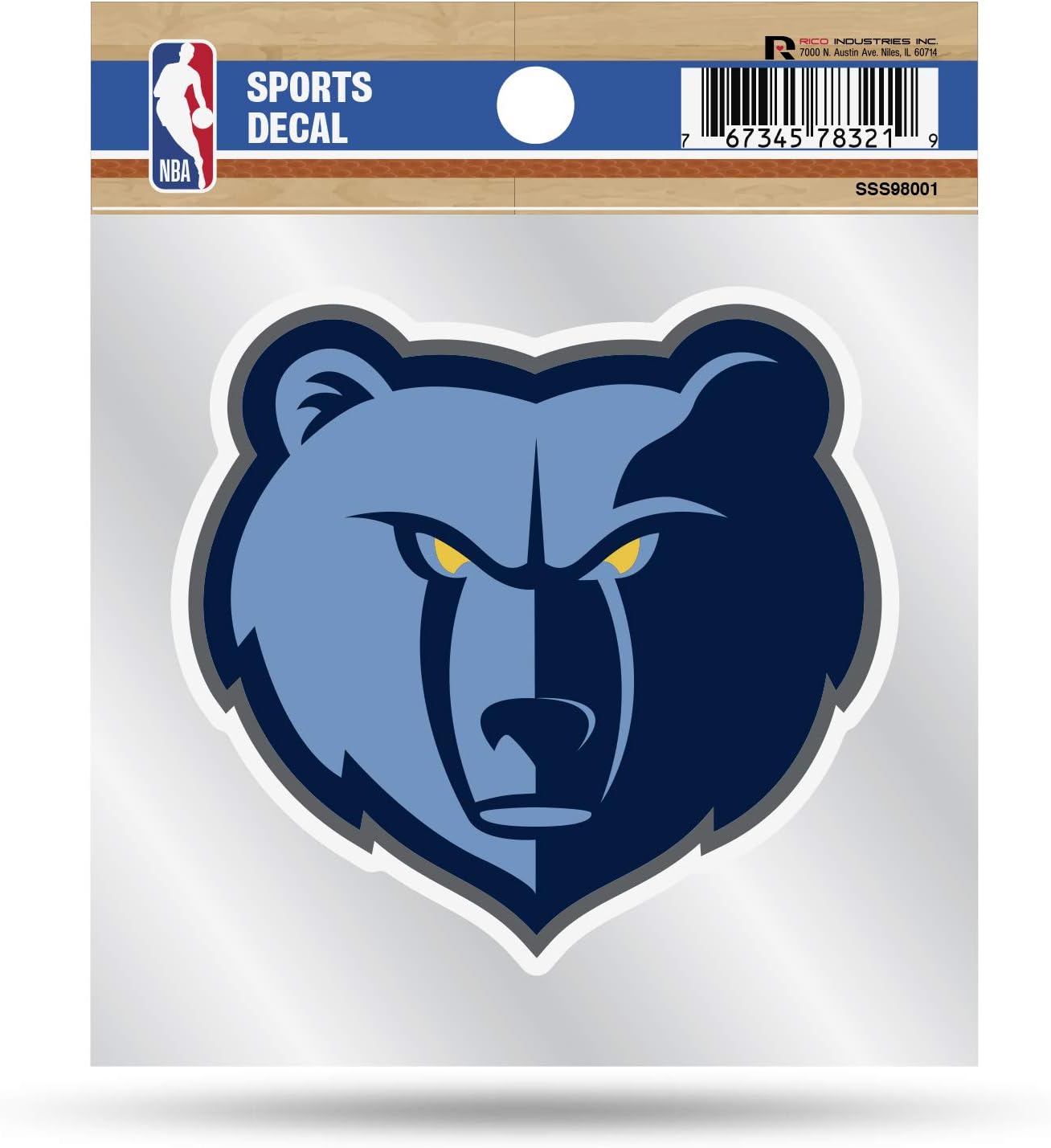 Rico Industries NBA Basketball Denver Nuggets 4"x4" Small Style Decal