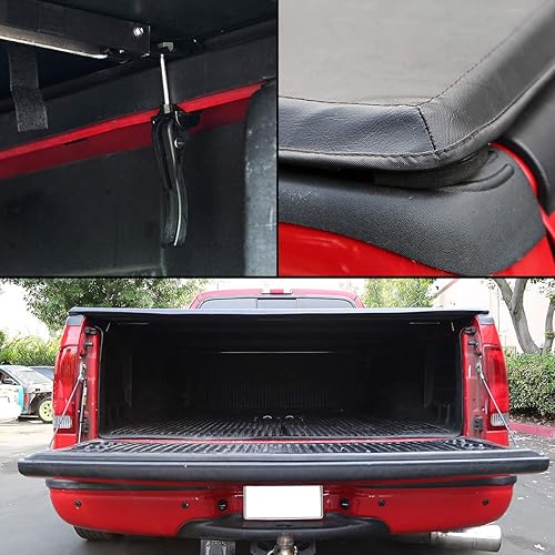 Miniatura 7 de DNA MOTORING Nueva cubierta rígida para caja de camioneta de tres pliegues compatible con 94-03 S10  Sonoma caja de 6 pies, TTC-HARD-040