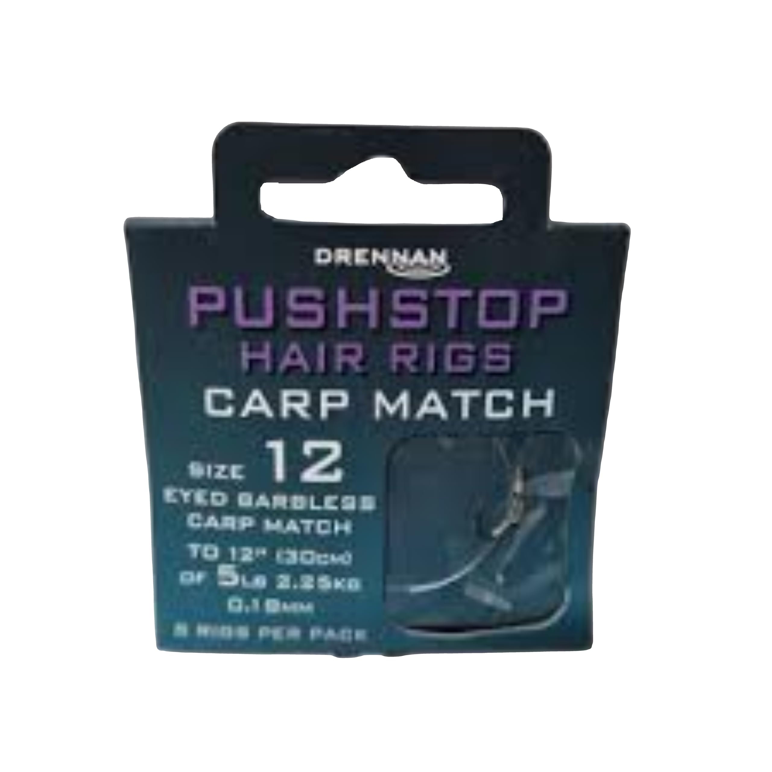 DRENNAN CARP MATCH QUICKSTOP HAIR RIGS SIZE 12 - HNQCMA012