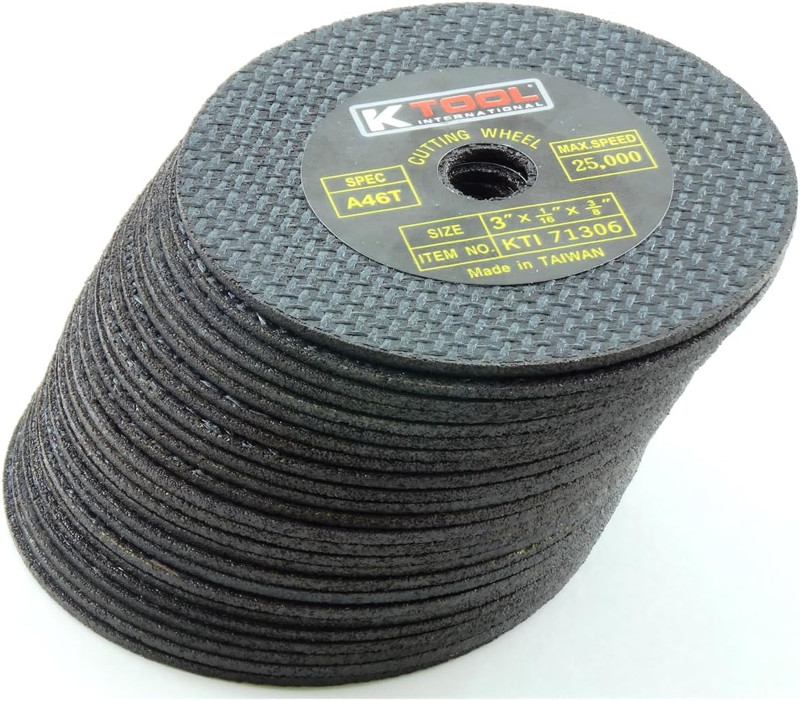 K Tool International Cut-Off Wheel 3 Inch x 1/16 Inch 50/Pack