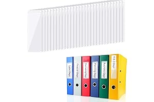 120 Clear Binder Label Holders