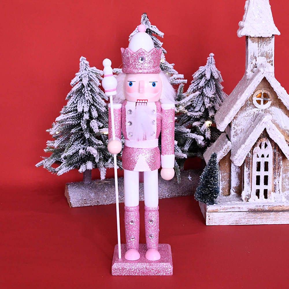 Jodsen 4 Stück Nussknacker Soldat,Weihnachten Nussknacker Soldat Aus Holz,10 Cm Mini Weihnachts-Nussknacker Ornamente,Nussknacker Figuren Puppet,Soldat Hängende Ornamente Für Weihnachtsbaum Geschenke