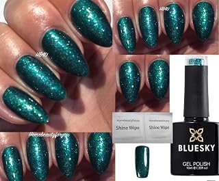 Bluesky Gel Polish Emerald Green Glitter Lights Starstruck 80635 Nail UV LED Soak Off 10ml SPECIAL PRICE