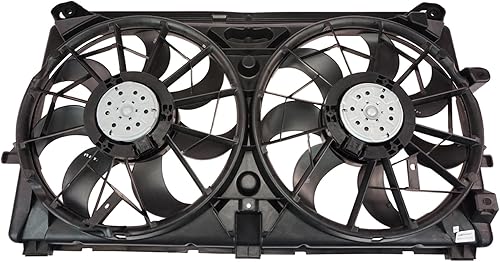 Vista 141 de TRQ Conjunto de ventilador de enfriamiento dual para radiador Compatible con 2004-2006 Lexus ES330 Toyota Camry 2004-2008 Solara LX3115111