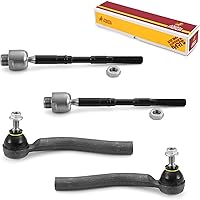 Vista 60 de Metrix Premium Chassis Parts - Kit de 4 piezas de extremos de barra de acoplamiento frontal exterior e interior compatible con Nissan Pathfinder