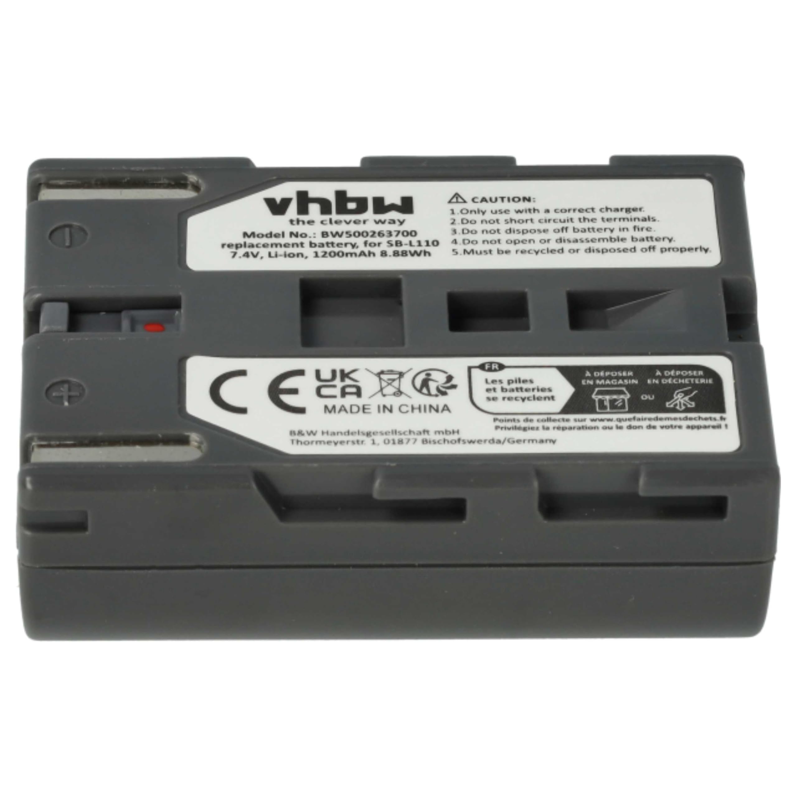 vhbw 3X Batterie Remplacement pour Samsung SB-L110