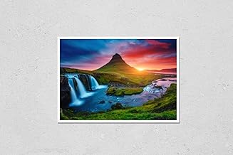 Fantastic evening with Kirkjufell volcano the coast of Snaefellsnes peninsula. Picturesque and gorgeous morning scene. Location famous place Kirkjufellsfoss waterfall, Iceland, Europe. Beauty world.