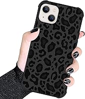 Vista 66 de KANGHAR - Funda para teléfono celular para iPhone 7/8/SE 2020, diseño de leopardo, funda protectora de TPU resistente - Negro