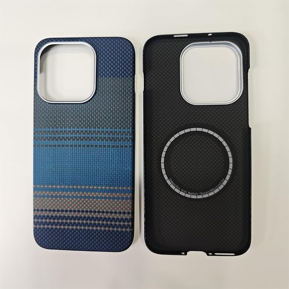 DAYJOY Magnetic Aramid Fiber Case Compatible with Oppo FInd X9 Pro - Light Slim Genuine Real Hard Carbon Fiber Protective case Compatible with Magsafe (B)